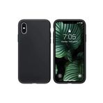 TahTicMer Iphone Xs Uyumlu Kılıf Lansman Silikon Mat Yüzey Içi Kadife Kapak Tpu, Siyah