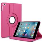 TahTicMer Kılıf 360 Dönerli Standlı Uyku Modlu Komple Koruma Koyu Pembe Apple ipad 7. Nesil 8. Nesil 10.2 inç Air 3 ipad Pro 10.5 inç ile Uyumlu ürün