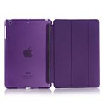TahTicMer Kılıf Smart Cover Standlı Uyku Modlu Mor Apple iPad Air 3 iPad Pro 10.5 inç ipad 7. Nesil 8. nesil 9. Nesil 10.2 inç ile Uyumlu ürün