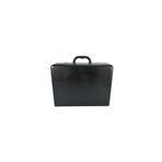 TahTicMer Klasik Deri Evrak Para Şifreli Kilitli Kabin İçi Körüklü Büyük Boy Bond Çanta (Büyük)