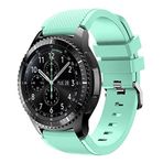 TahTicMer Kordon Kayış Silikon Tırtıklı Su Yeşili Samsung Galaxy Watch 3 45mm Galaxy Watch 46mm Gear S3 Classic S3 Frontier Galaxy Watch Active Gear S2 Classic ile Uyumlu ürün