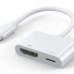 TahTicMer Lightning Dijital AV Adaptörü HDMI Kablosu Senkronizasyon iphone ipad Uyumlu TV Projektör
