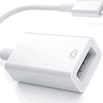 TahTicMer Lightning To USB Camera Adaptör Dönüştürücü OTG Lightning USB Kamera Adaptörü iPhone Adaptörü USB 3.0 OTG Kablosu Taşınabilir Tak Çalıştır