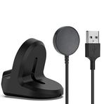 TahTicMer Manyetik Kablosuz USB Şarj Kablosu Ve Şarj Standı 2 in 1 Samsung Galaxy Watch Active 2 40 mm SM-R830NZ SM-R830NS Samsung Galaxy Watch Active 2 44 mm SM-R820NS SM-R820NZ ile Uyumlu ürün