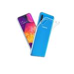 TahTicMer Samsung Galaxy A10 A105 Kılıf Şarj Kulaklık Kamera Korumalı Tıpalı Silikon Şeffaf