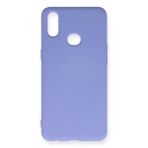 Tahticmer Samsung Galaxy A10S Nano Içi Kadife Silikon Lila Kılıf