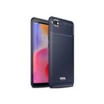 TahTicMer Samsung Galaxy A20s A207 Kılıf Karbon Desenli Negro Silikon Auto Focus Tpu, Lacivert