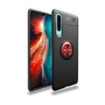 TahTicMer Samsung Galaxy A20s A207 Kılıf Silikon Yüzüklü Standlı Metal Araç Tutuculu Ravel Tpu