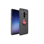 TahTicMer Samsung Galaxy J4 Plus J415 Kılıf Silikon Yüzüklü Standlı Metal Araç Tutuculu Ravel Tpu, NoColor-eaa9bf81