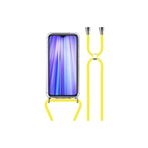 TahTicMer Samsung Galaxy J4 Plus Uyumlu Kılıf Ipli Boyundan Askılı Darbe Emici Antishock Kapak, Sarı