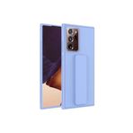 TahTicMer Samsung Galaxy Note 20 Ultra N985 Kılıf Silikon Standlı Elden Geçme Mıknatıslı Hand Strap, Lila