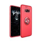 TahTicMer Samsung Galaxy S8 Plus G955 Kılıf Silikon Yüzüklü Standlı Metal Araç Tutuculu Ravel Tpu, NoColor-373b2870