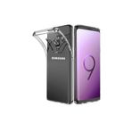 TahTicMer Samsung Galaxy S9 Plus G965 Kılıf Şarj Kulaklık Kamera Korumalı Tıpalı Silikon Şeffaf