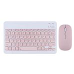 Tahticmer Samsung Galaxy Tab A7 Lite T220 T225 Uyumlu Pembe Kablosuz Bluetooth Klavye Mouse Set