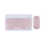 Tahticmer Samsung Galaxy Tab A7 T500 T505 Uyumlu Pembe Kablosuz Bluetooth Klavye Mouse Set