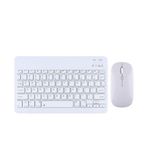 Tahticmer Samsung Galaxy Tab A8 2021 X200 Uyumlu Beyaz Kablosuz Bluetooth Klavye Mouse Set