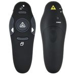 TahTicMer Sunum Kumandası Kablosuz Lazer Sunum Wireless Laser Pointer Sunucu Uzaktan Slayt Atlama 2.4 GHz USB Kontrolü Laser Pointer Siyah