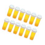 TAHUAON Taşınabilir boş hap şişesi, ilaç kabı, eczaneler, laboratuvarlar, hastaneler ve veterinerler için ideal (30 ml, 12 adet, çocuklar için güvenli)