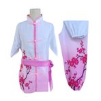 Tai Chi Kıyafeti, Kung Fu Takım Elbise Geleneksel Wushu Tai Chi Sahne Üniforma Renkli 110-180 cm Erkek Kız(Pink,140cmcm)
