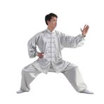 Tai Chi Kıyafeti, Kung Fu Takım Elbise Tai Chi Giyim Yetişkin Erkekler Ve Kadınlar İçin İpek Çok Renkli Çoklu Boyutlar(Grey,3XL)