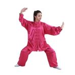 Tai Chi Kıyafeti, Kung Fu Takım Elbise Tai Chi Giyim Yetişkin Erkekler Ve Kadınlar İçin İpek Çok Renkli Çoklu Boyutlar(Rose Red,L)