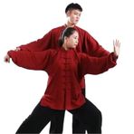 Tai Chi Kıyafeti, Tai Chi Takım Elbise Erkek Kadın Kung Fu Üniforma Pamuk Keten Çok Renkli Çoklu Boyutlar(Color07,XS(old))
