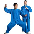 Tai Chi Kıyafeti, Tai Chi Takım Elbise Geleneksel Giyim Uzun Kollu Wushu Erkekler Kung Fu Üniforma Çoklu Boyutlar(Color4,XXL)