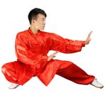 Tai Chi Kıyafeti, Unisex Tai Chi Kung Fu Üniforması, Çok Renkli, XS-XXXL(Red,XS(150))