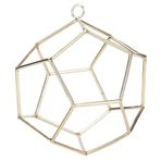 Taidda Bitki Asma Braketi, Geometrik Şekilli Duvar Saksısı Kancalar Çiçek Saksısı Dış Mekan İç Mekan Avlu Çim Bahçe Metal Raf Teşhir Rafı 3,5 x 3,5 x 3,1 inç