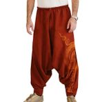 Taigood erkek şalvar, rahat esnek pantolon, gündelik, Yoga Hippies, Kırmızı, 3XL