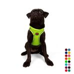 Tailpetz Air-Mesh Küçük ve Orta Irk Kedi Köpek Göğüs Tasması - Yumuşak, Nefes Alabilir, Dayanıklı (Neon-Sarı, Medium)