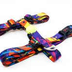 Tailpetz H-Tipi Göğüs Tasması Ayarlanabilir, Konforlu ve Dayanıklı Desenli Köpek Tasması (MEDIUM, SPLASH)