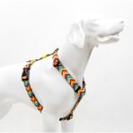 Tailpetz Rainbow H-tipi Göğüs Tasması Ayarlanabilir, Konforlu Ve Dayanıklı Desenli Köpek Tasması - XS