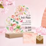 Taimimy Anne hediyesi, kız oğlundan anne için doğum günü hediyesi, en iyi anne hediyesi, anneler günü hediyesi, anneler günü hediyesi, benzersiz kalp şeklinde akrilik ev dekorasyonu (anne hediyesi)