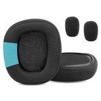 TaiZiChangQin Earpads Yedek Kulak Pedleri Yastık Yastığı Logitech G933 G933S G935 G930 G633 G633S G635 G533 G332 G230 G231 Oyun Kulaklığı Kumaş Siyah ile Uyumlu