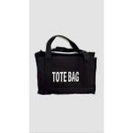 Tak Moda Kanvas Kumaş Totebag Siyah Kadın Omuz Çantası