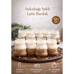 Taka Home 12 Adet Soguk Kahve Latte Bardagı 12 Adet Pipet Hedıyelı - 001 - Beyaz