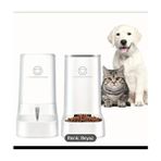 Taka Ticaret 2 Li Kedi Köpek Mama Kabı Seti Yarı Otomatik - Beyaz