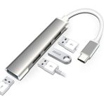 Takamura Type - C 4 Girişli USB Çoğaltıcı Type-C To USB Hub 4 Ports - Gri