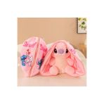 Takara Tomy fermuarlı lilo stitch peluş oyuncak 30cm stich ithal tüylü peluş ayı uyku arkadaş