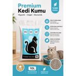 Takaz Global Premium A+ Kalite Naturel İnce Taneli 10L Kedi Kumu (%100 Doğal) Yüksek Topaklanma Net(8.4Kg)