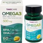 Takecare Omega 3 500 mg 60 Kapsül Balık Yağı