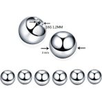 Takıconcept 4 Adet Top, Titanyum Piercing Topu - Gümüş