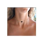 TakıConcept Akrep Burcu Obsidyen Doğal Taşlı Choker Kolye