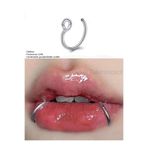 TakıConcept Deliksiz Piercing Paslanmaz Çelik Fake Dudak Burun Kulak Septum Piercing