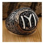 Takıhan 925 Ayar Gümüş Kayı Boyu Erkek Yüzük