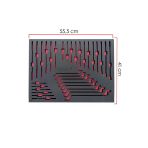 Takım Arabası Içi Düzenleyici Boş Eva Organizer Anahtarlar Için 32 Adet Bölmeli 55,5Cm X 41 Cm