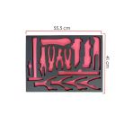 Takım Arabası Içi Düzenleyici Boş Eva Seti Organizer 5'Li Set Sünger 55,5Cm X 41 Cm Malzemesiz