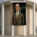 Takım Elbise Gazi Mustafa Kemal Atatürk Poster Bayrak Premium Raşel Kumaş ATA55 2X3M