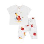 Takım / T-Shirt+Pantalon - 12 Ay - Krem Rengi